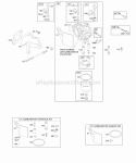Carburetor Group Diagram and Parts List for 197412-1124-E2  Briggs and Stratton Engine